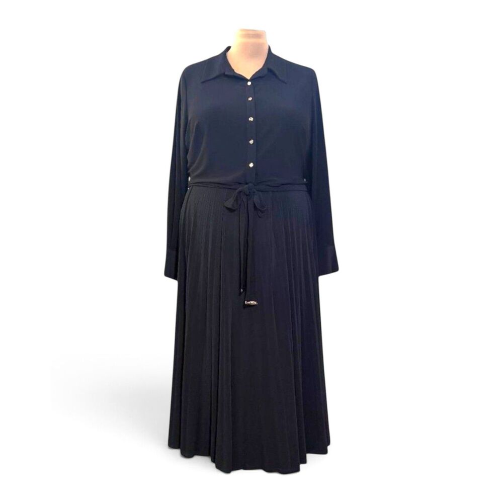 TOMMY HILFIGER Plus Size Pleated-Skirt Belted Shirtdress, NEW! Size 18W